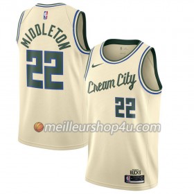 Maillot Basket Homme Milwaukee Bucks Khris Middleton 22 2019-20 Nike City Edition Swingman
